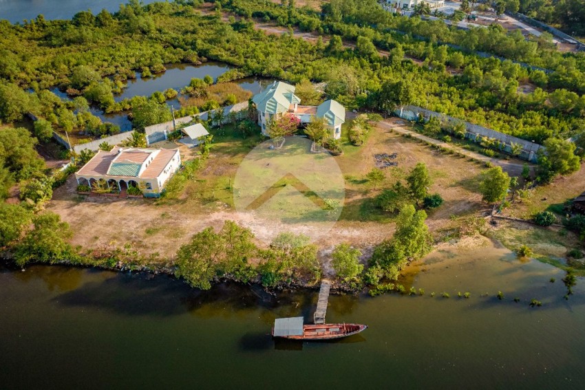 5,106 Sqm River Front Property For Sale - Kampot Province