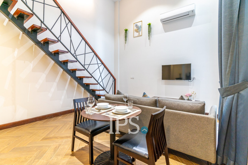 Loft 1 Bedroom Serviced Apartment For Rent - Toul Tum Poung 1, Phnom Penh