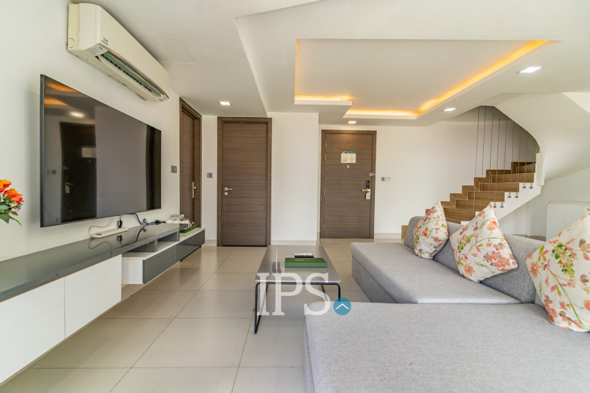 Duplex 3 Bedroom Penthouse For Rent - Tonle Bassac, Phnom Penh