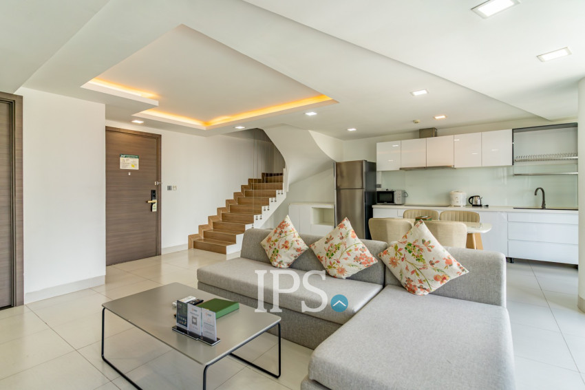 Duplex 3 Bedroom Penthouse For Rent - Tonle Bassac, Phnom Penh