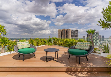 Duplex 3 Bedroom Penthouse For Rent - Tonle Bassac, Phnom Penh thumbnail