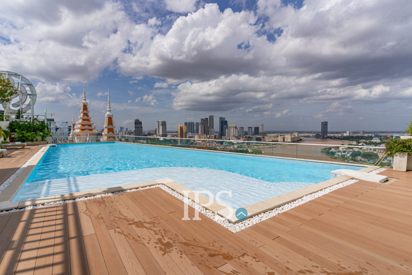 Duplex 3 Bedroom Penthouse For Rent - Tonle Bassac, Phnom Penh