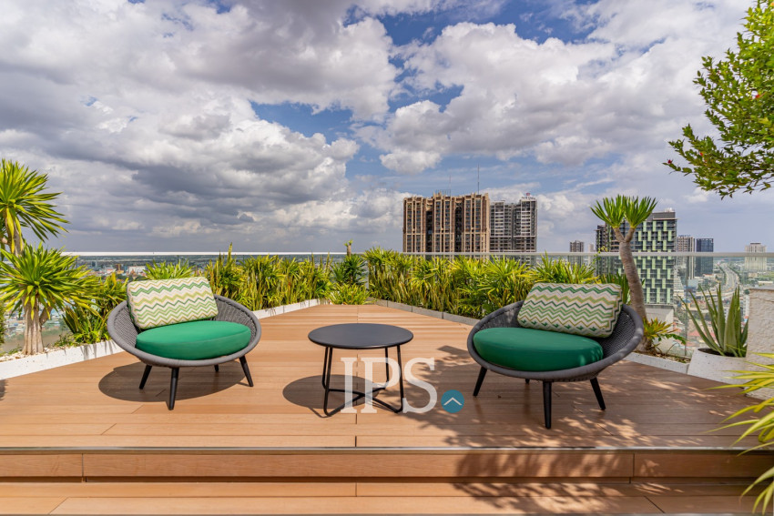 Duplex 3 Bedroom Penthouse For Rent - Tonle Bassac, Phnom Penh