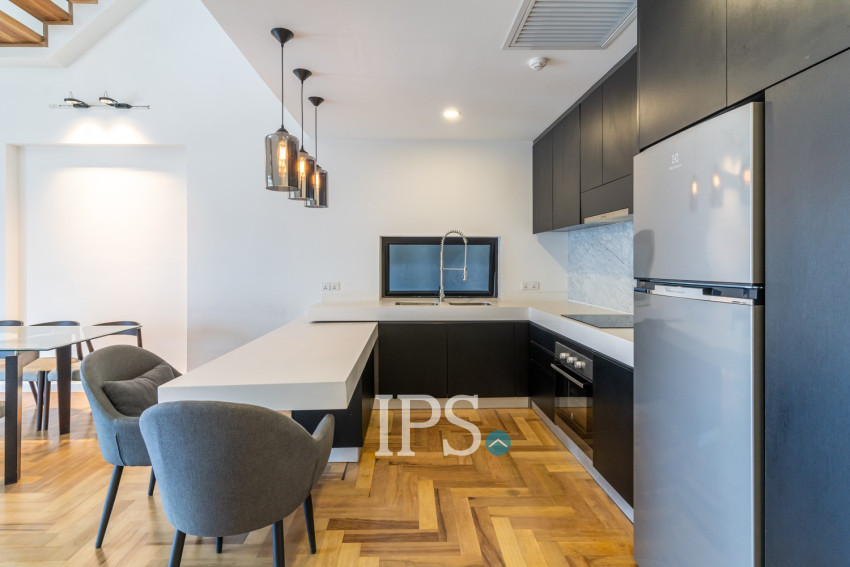 Duplex 3 Bedroom Serviced Apartment For Rent - Tonle Bassac, Phnom Penh