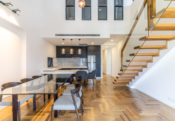 Duplex 3 Bedroom Serviced Apartment For Rent - Tonle Bassac, Phnom Penh thumbnail