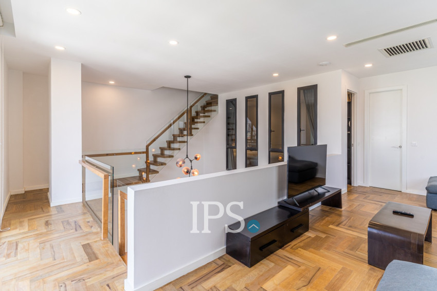 Duplex 3 Bedroom Serviced Apartment For Rent - Tonle Bassac, Phnom Penh