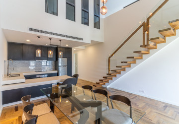 Duplex 3 Bedroom Serviced Apartment For Rent - Tonle Bassac, Phnom Penh thumbnail