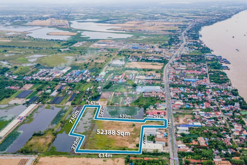 52,388 Sqm Land For Sale - Prek Leap, Chroy Changvar, Phnom Penh