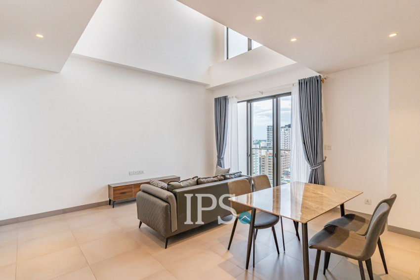 16th Floor Duplex 2 Bedroom Condo For Sale - Embassy Central, BKK1, Phnom Penh