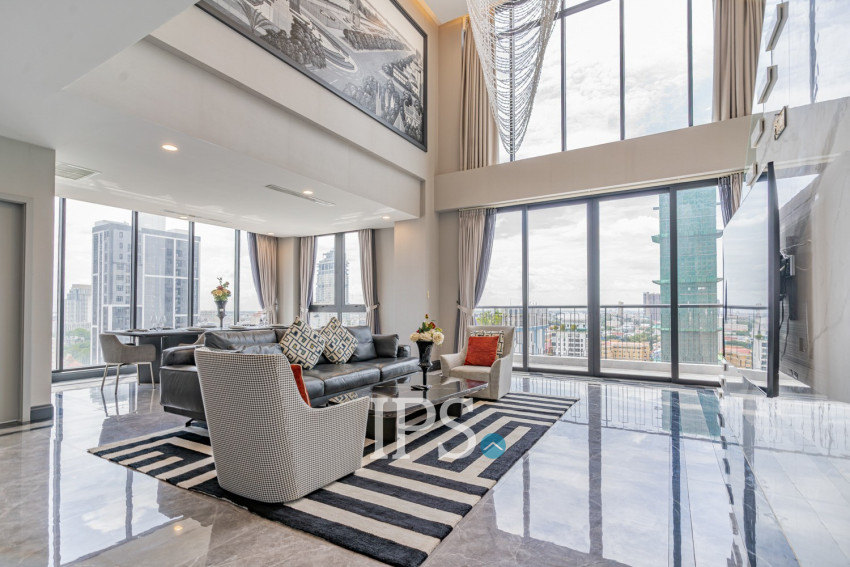 4 Bedroom Duplex Penthouse For Rent - BKK1, Phnom Penh