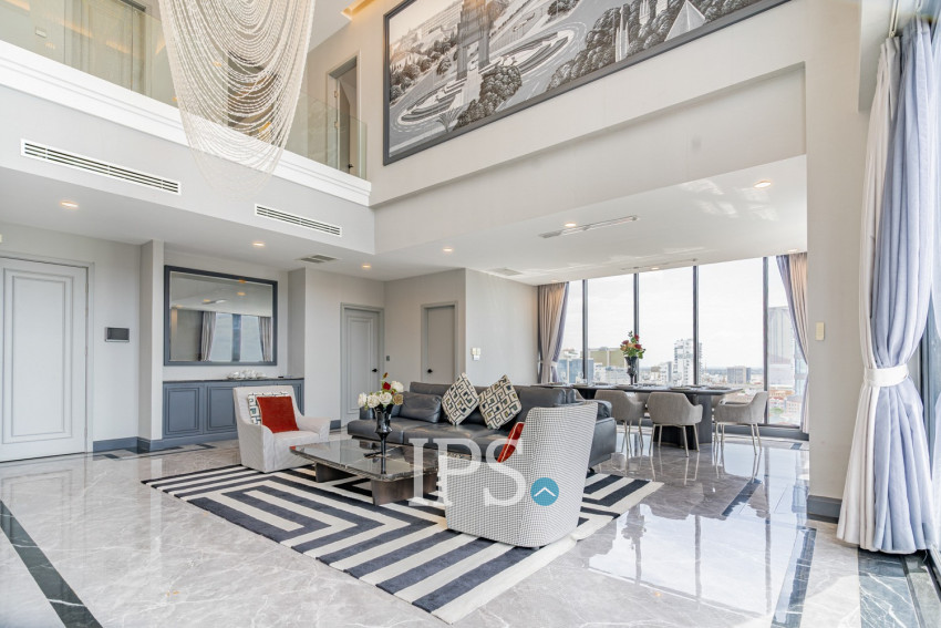 4 Bedroom Duplex Penthouse For Rent - BKK1, Phnom Penh