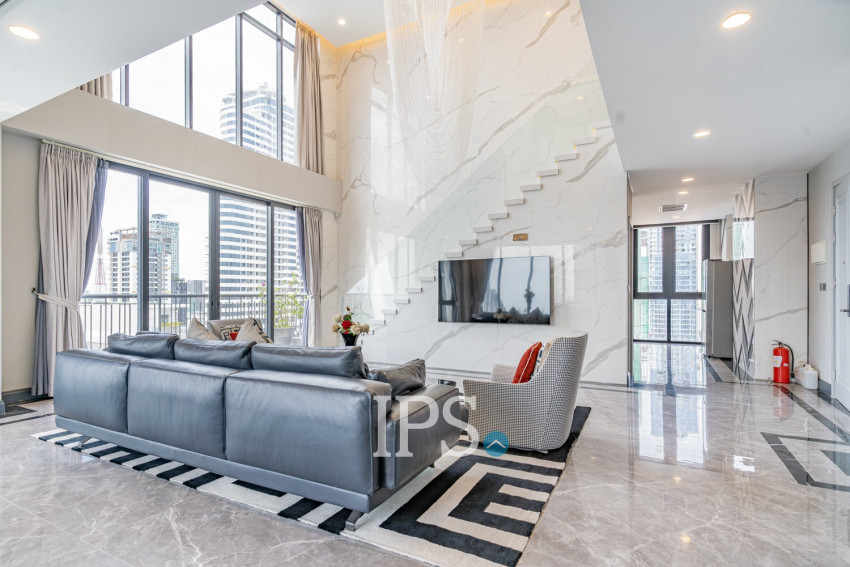 4 Bedroom Duplex Penthouse For Rent - BKK1, Phnom Penh