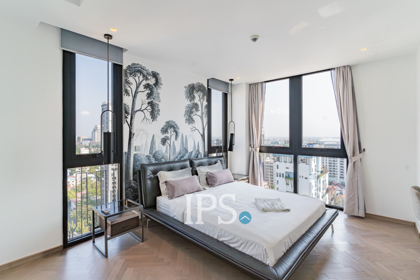 Duplex 4 Bedroom Serviced Penthouse For Rent - BKK1, Phnom Penh