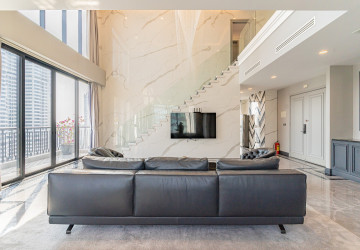 Duplex 4 Bedroom Serviced Penthouse For Rent - BKK1, Phnom Penh thumbnail