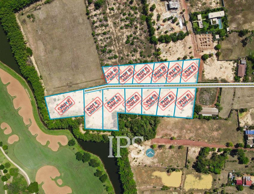 Residential Plots Near Golf Course For Sale - Sambour, Siem Reap