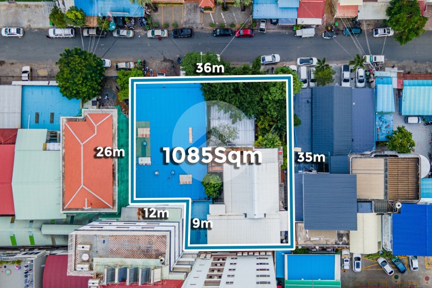 1,080 Sqm Land For Sale - Wat Phnom , Phnom Penh