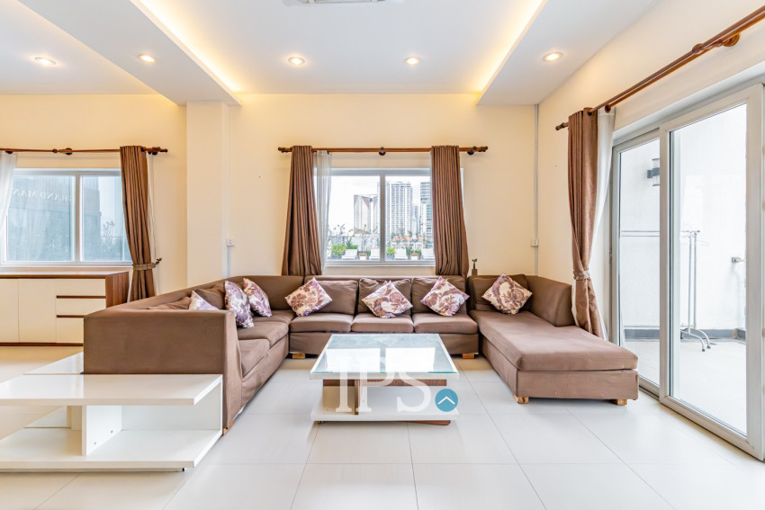 3 Bedroom Penthouse For Rent - BKK1, Phnom Penh