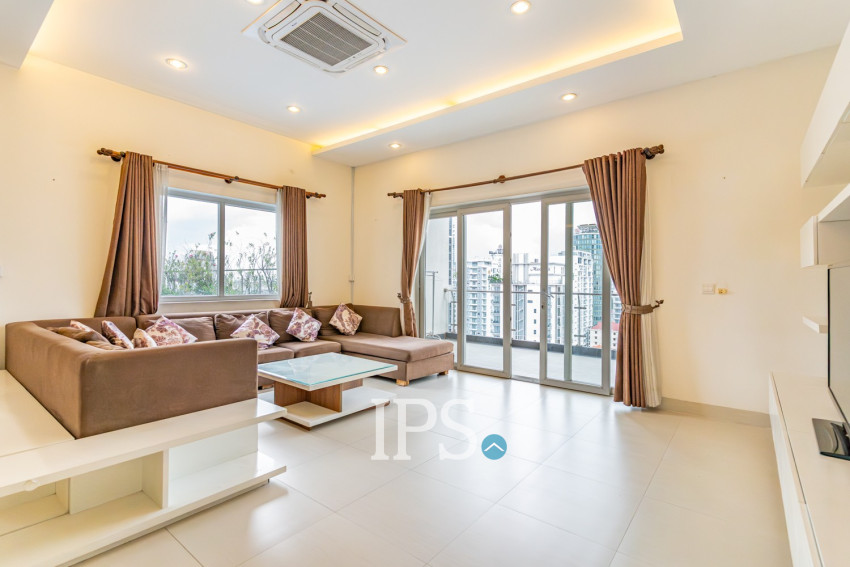 3 Bedroom Penthouse For Rent - BKK1, Phnom Penh