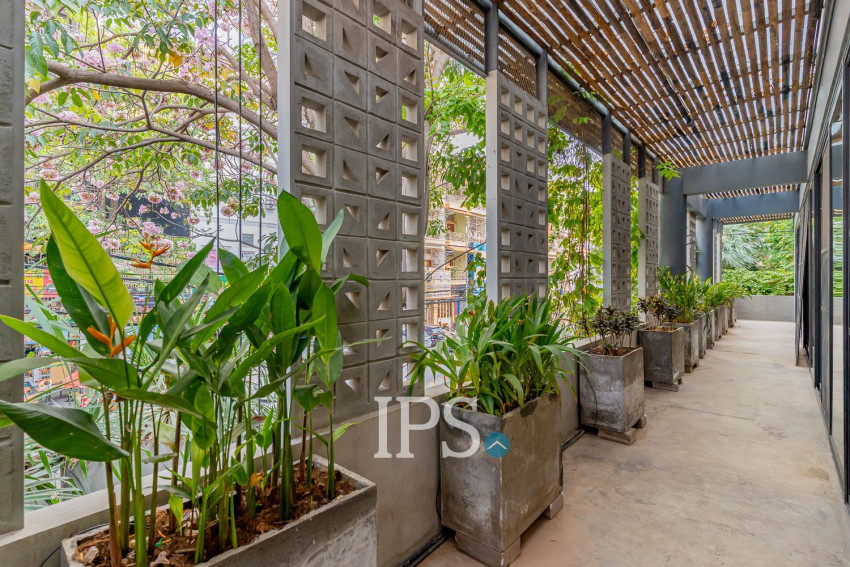 370 Sqm Green Office Space For Rent - Tonle Bassac, Phnom Penh