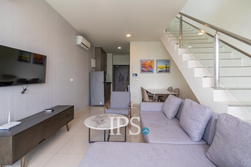 1 Bedroom Loft Condo For Rent - The Peak, Tonle Bassac, Phnom Penh