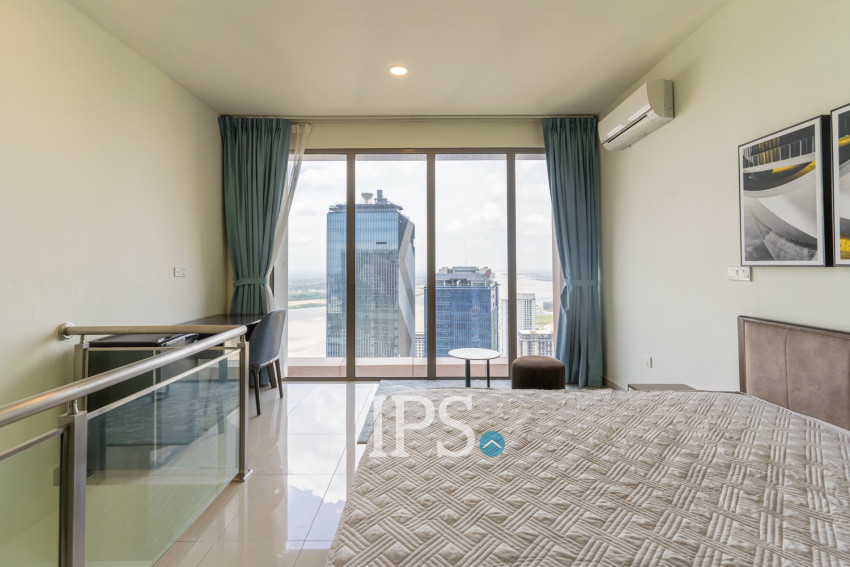 1 Bedroom Loft Condo For Rent - The Peak, Tonle Bassac, Phnom Penh