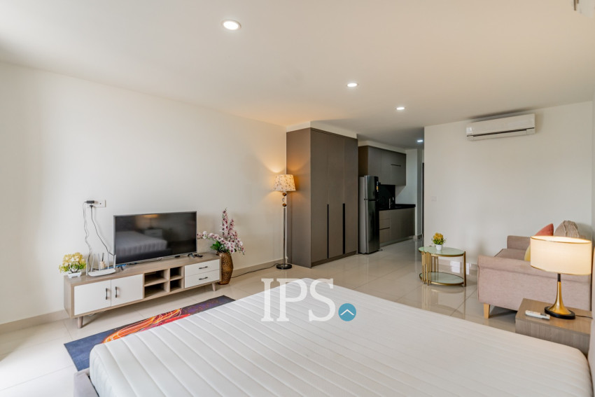 Studio Condo For Rent - The Peak, Tonle Bassac, Phnom Penh
