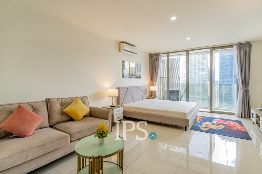 Studio Condo For Rent - The Peak, Tonle Bassac, Phnom Penh