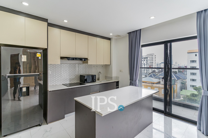 3 Bedroom Serviced Apartment For Rent - Boeung Kak 2, Phnom Penh