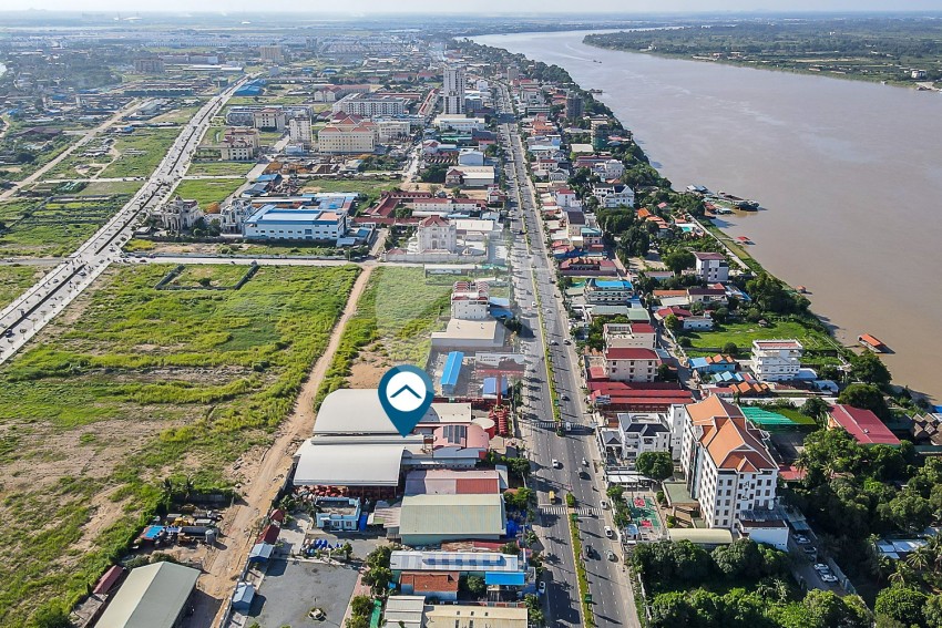 6,720 Sqm Commercial Land with Warehouse  For Rent - Chroy Changvar, Phnom Penh