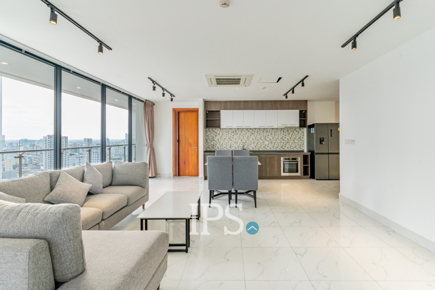 3 Bedroom Serviced Apartment For Rent - BKK1, Phnom Penh