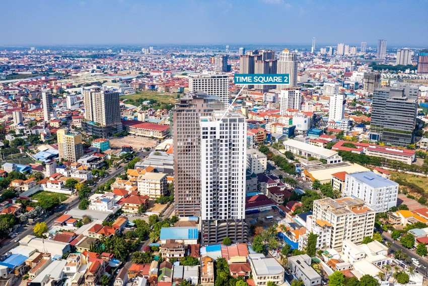 14th Floor 1 Bedroom Condo For Sale - Time Square 2, Boeng Kak I, Phnom Penh