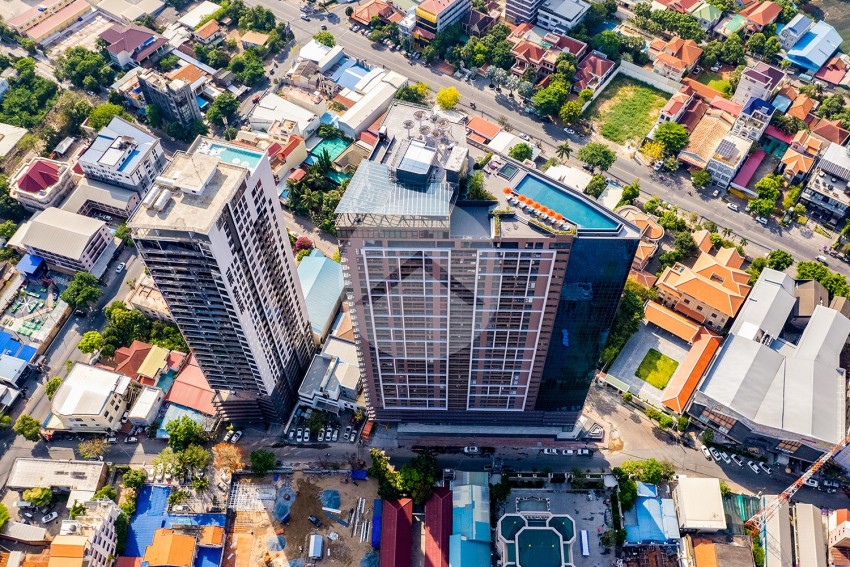 14th Floor 1 Bedroom Condo For Sale - Time Square 2, Boeng Kak I, Phnom Penh