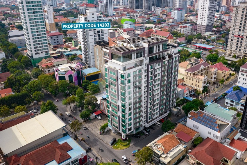 12th Floor 1 Bed Studio For Sale - Silvertown, BKK1, Phnom Penh