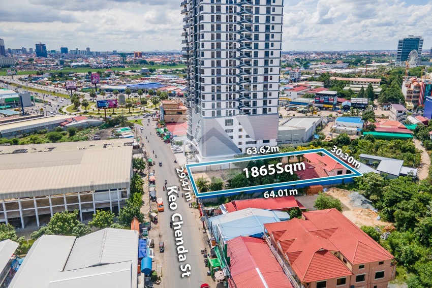 1865 sqm Land For Sale, Chroy Chongva - Phnom Penh