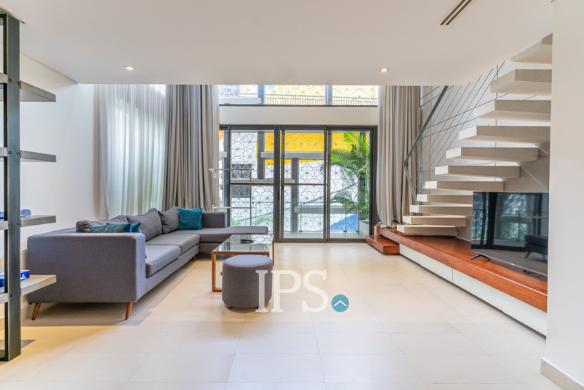 Duplex 2 Bedroom Serviced Condo For Rent - Condo 240, Chakto Mukh, Phnom Penh