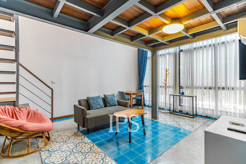 Loft 1 Bedroom Serviced Apartment For Rent - BKK3, Phnom Penh