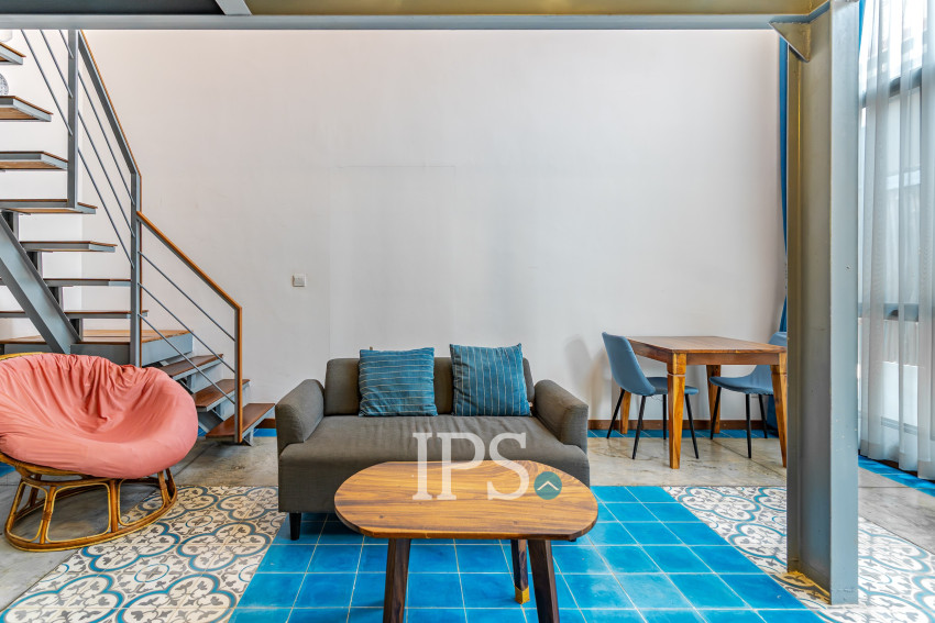 Loft 1 Bedroom Serviced Apartment For Rent - BKK3, Phnom Penh