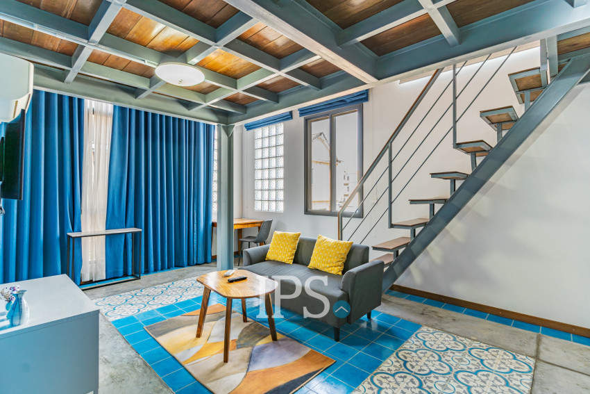 Loft 1 Bedroom Serviced Apartment For Rent - BKK3, Phnom Penh