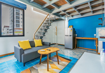 Loft 1 Bedroom Serviced Apartment For Rent - BKK3, Phnom Penh thumbnail