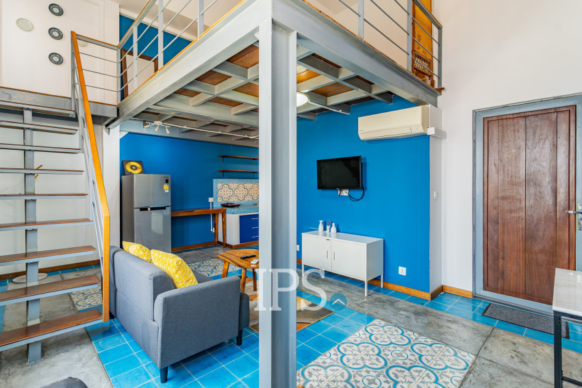 Loft 1 Bedroom Serviced Apartment For Rent - BKK3, Phnom Penh