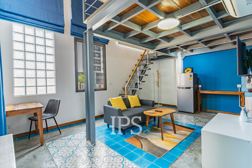 Loft 1 Bedroom Serviced Apartment For Rent - BKK3, Phnom Penh