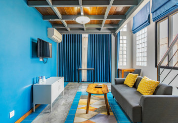 Loft 1 Bedroom Serviced Apartment For Rent - BKK3, Phnom Penh thumbnail