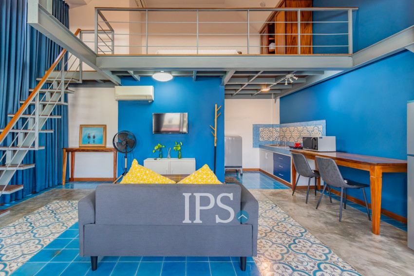 1 Bedroom Loft Apartment For Rent - BKK 3, Phnom Penh
