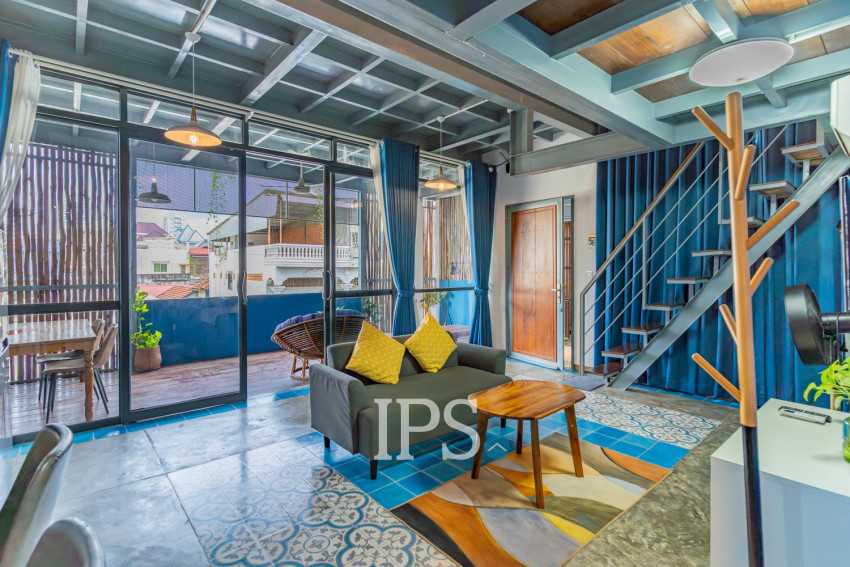 1 Bedroom Loft Apartment For Rent - BKK 3, Phnom Penh