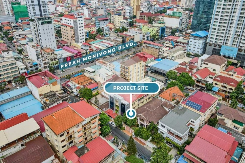 1 Bedroom Condo Type B For Sale - Time Square 306, BKK1, Phnom Penh
