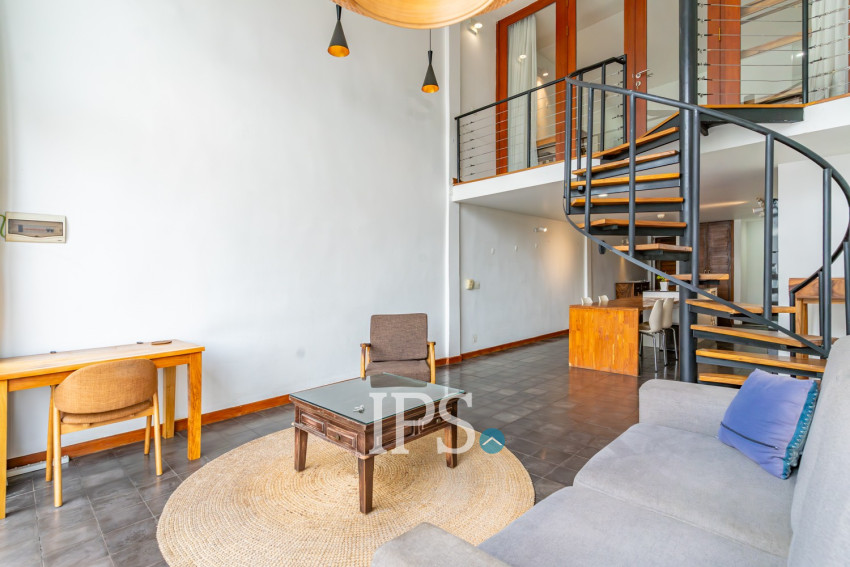 Renovated Loft 1 Bedroom Apartment For Sale - BKK1, Phnom Penh
