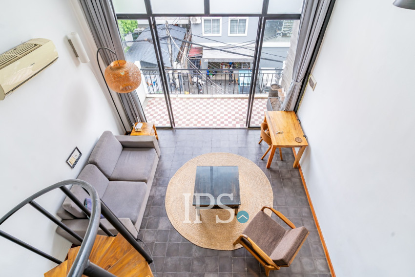 Renovated Loft 1 Bedroom Apartment For Sale - BKK1, Phnom Penh