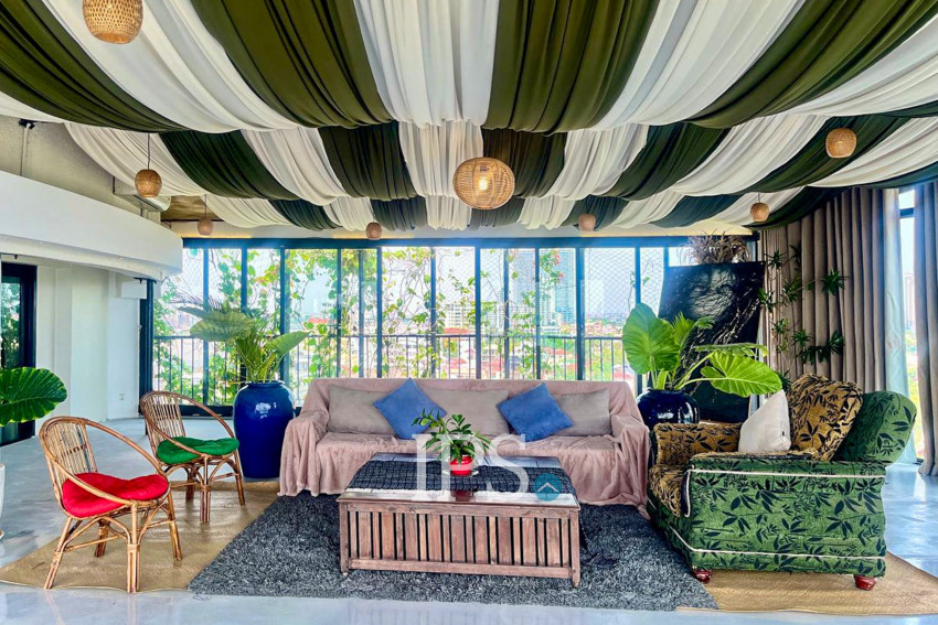 650 Office Penthouse For Rent - Chroy Changvar, Phnom Penh