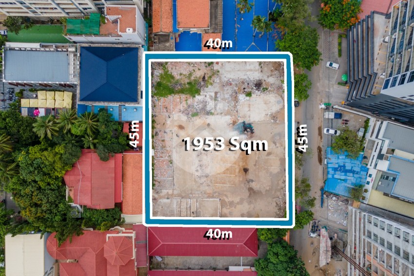 1953 Sqm Commercial Land For Rent - Toul Kork, Phnom Penh