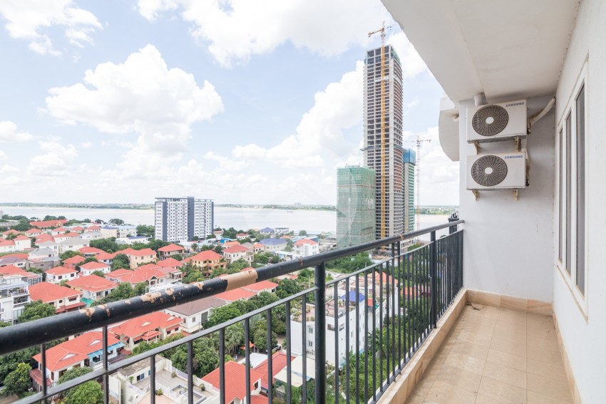 12nd Floor 1 Bedroom Condo For Sale - Mekong View Tower 2,  Chroy Changvar, Phnom Penh